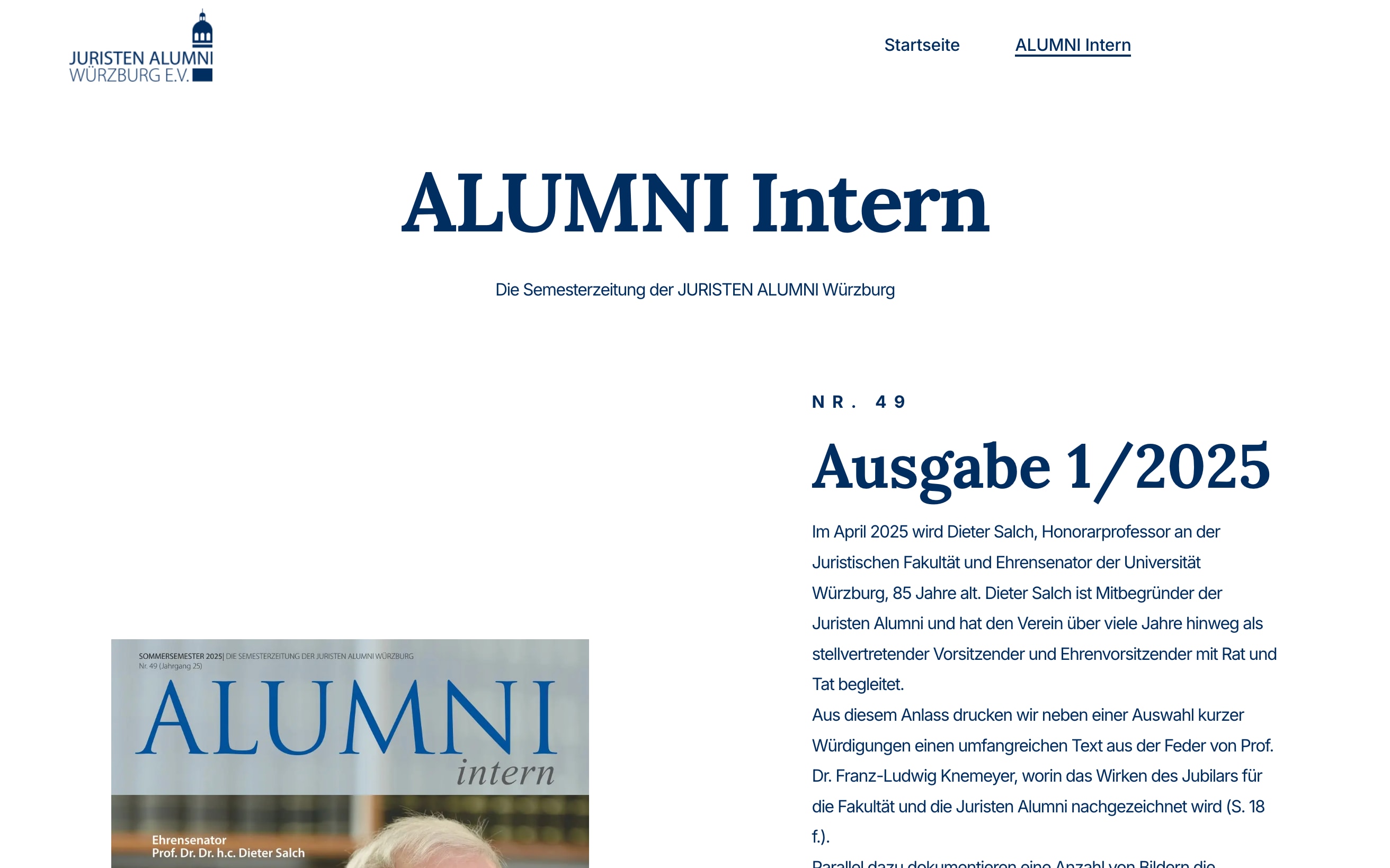 Juristen Alumni Würzburg Zeitschrift
